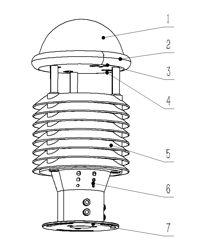大氣污染環(huán)境監(jiān)測微氣象儀產(chǎn)品結(jié)構(gòu)圖
